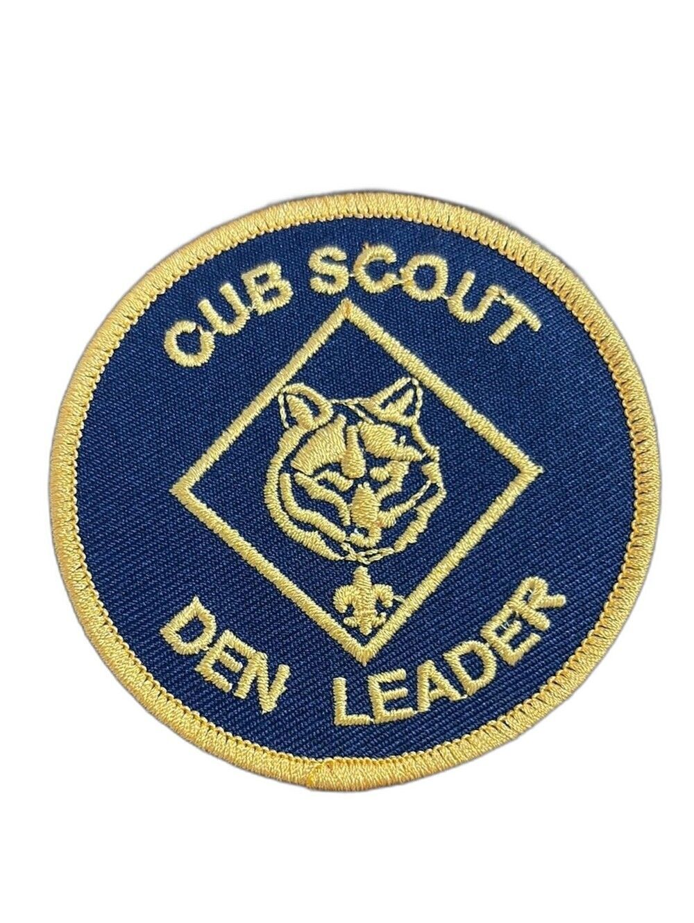 Cub Scout Den Leader Patch - Blue and Gold